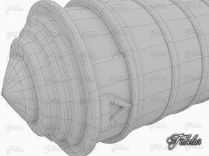 크립텍스 녹슨 3D 모델