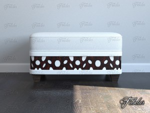 pouf 01 scene 3D 모델