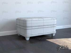 pouf 01 scene 3D 모델