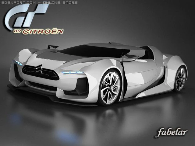 citroen gt 3D Model .c4d .max .obj .3ds .fbx .stl .blend 