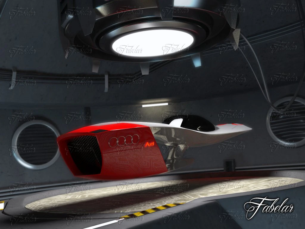 audi calamaro garage 3D Model .c4d .max .obj .3ds .fbx .stl .blend 