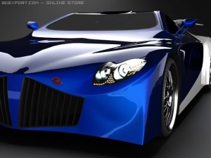 weber sportscar 3D-Modell