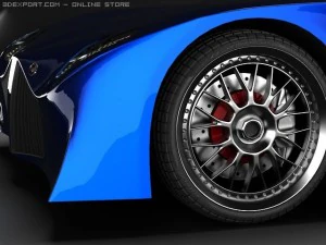 weber sportscar 3D Model