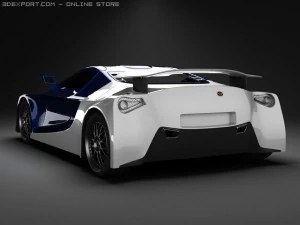 weber sportscar 3D Model
