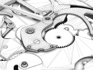 watch mechanisms coll 6 3D Model