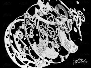 watch mechanisms coll 6 3D Model