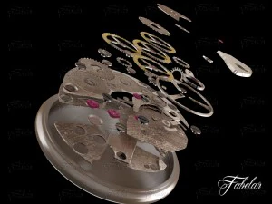watch mechanisms coll 6 3D Model