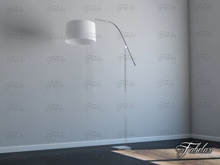 floor lamp 05 3D Model .c4d .max .obj .3ds .fbx .stl .blend