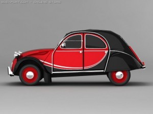 citroen 2cv charleston Modelo 3D