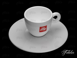 illy coffee cup Modèle 3D