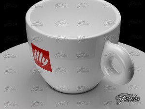illy coffee cup Modèle 3D