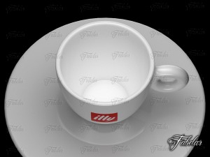 illy coffee cup Modèle 3D