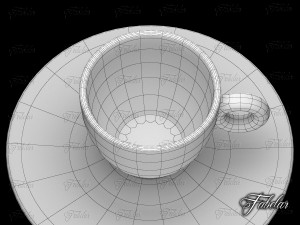 illy coffee cup Modèle 3D