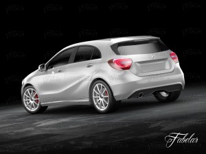 mercedes a class w176 3D Model