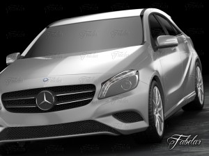 mercedes a class w176 3D Model