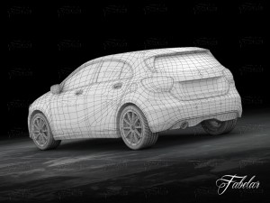 mercedes a class w176 3D Model