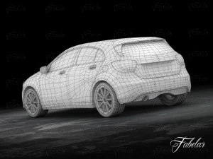 mercedes a class w176 3D Model