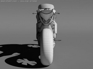 honda v4 concept bike Modello 3D