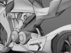 honda v4 concept bike Modello 3D