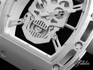 tourbillon skull rm052 no textures Modelo 3D