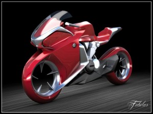 honda v4 concept vray 3D Model