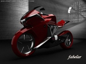 honda v4 concept vray 3D Model