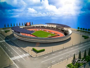 Stadium 02 environment 3D Model