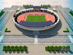 Stadium 02 environment 3D Модель