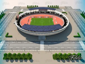 Stadium 02 environment 3D Model