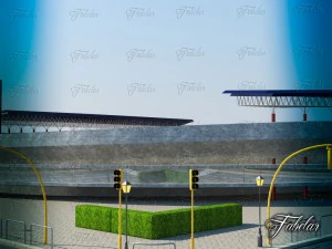 Stadium 02 environment 3D Model