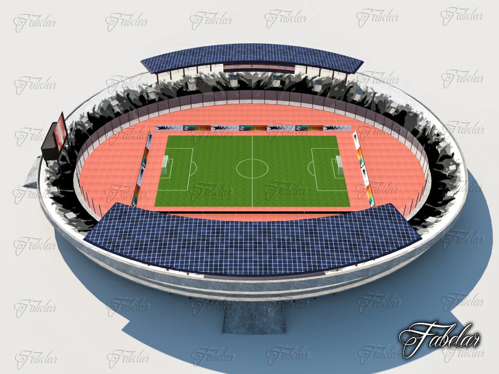 stadio 02 Modello 3D .c4d .max .obj .3ds .fbx .stl .blend 