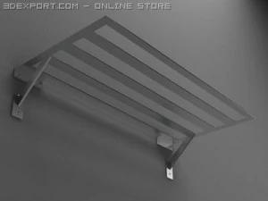 towel racks collection 3D Model