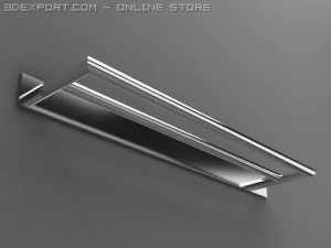 towel racks collection 3D Model