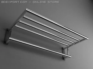 towel racks collection 3D Model