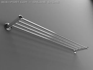 towel racks collection 3D Model