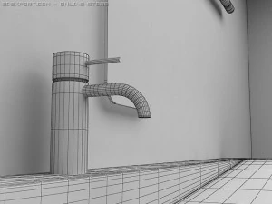 lavandino parziale Modello 3D