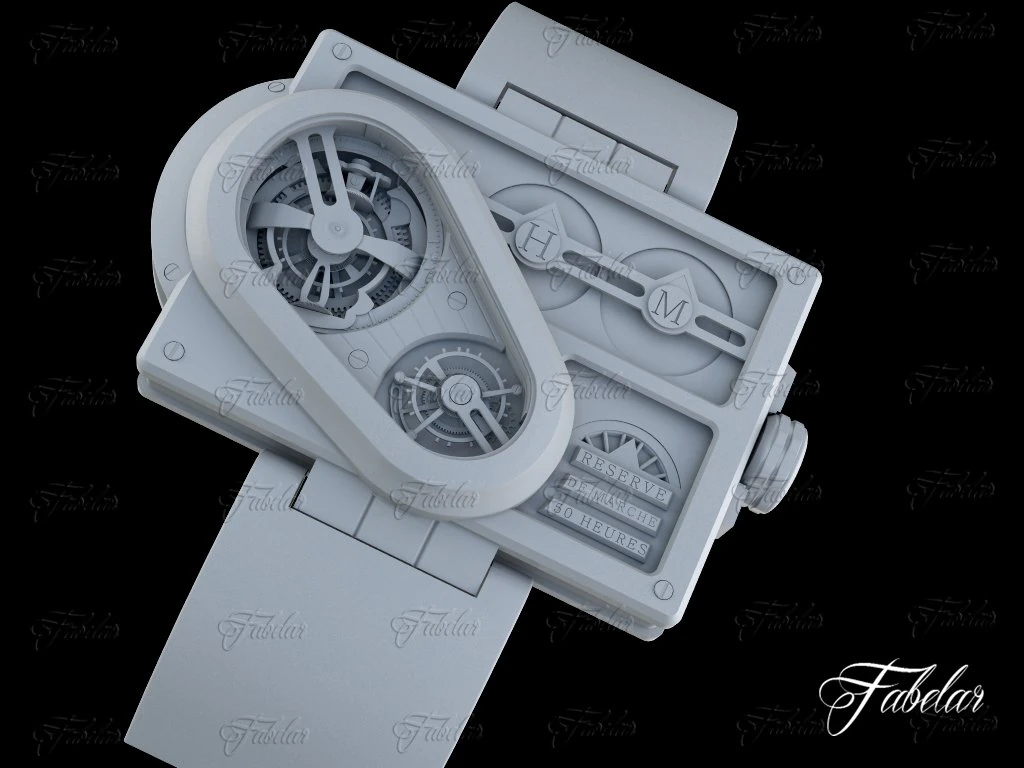 Harry winston histoire tourbillon 3 no mat 3D Model .c4d .max .obj .3ds .fbx .stl .blend 