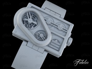 Harry winston histoire tourbillon 3 no mat 3D Model