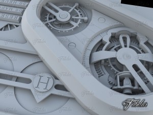 Harry winston histoire tourbillon 3 no mat Model 3D