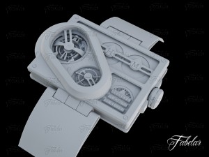 Harry winston histoire tourbillon 3 no mat Model 3D
