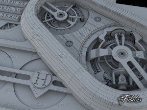 Harry winston histoire tourbillon 3 no mat Model 3D