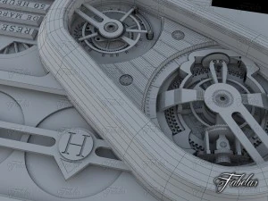 Harry winston histoire tourbillon 3 no mat 3D Model