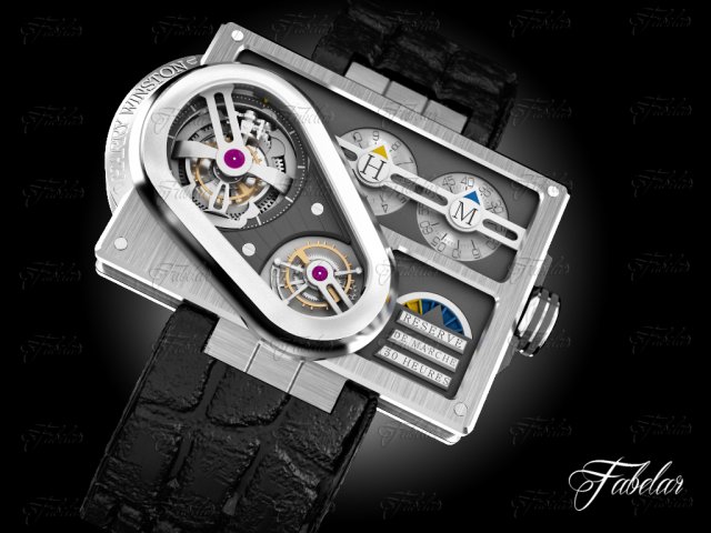 harry winston historie tourbillon 3 3D Model .c4d .max .obj .3ds .fbx .stl .blend 