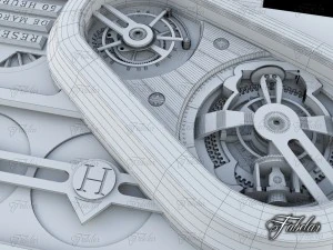harry winston historie tourbillon 3 3D Model