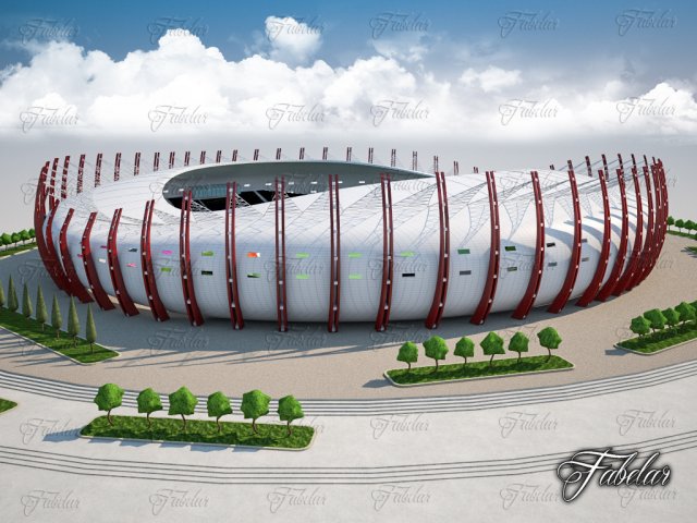 stadium 04 3D Model .c4d .max .obj .3ds .fbx .stl .blend 