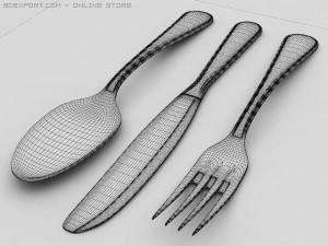 cutlery Modelo 3D