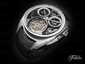akrivia tourbillon monopusher chronograph 3D Model