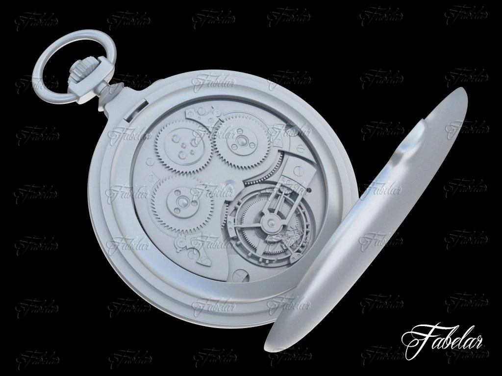 watch mechanism 17 no textures 3D Model .c4d .max .obj .3ds .fbx .stl .blend 