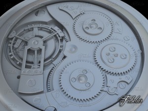 watch mechanism 17 no textures 3D-Modell