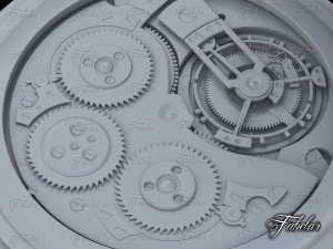 watch mechanism 17 no textures 3D-Modell